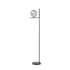 Lindby Denva Lampadaire Verre Fumé, Sphère Grise -Paulmann || Hera Soldes 8032630 3