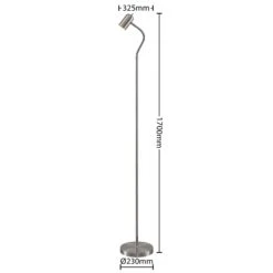 Lindby Ovirama Lampadaire En Fer, Nickel -Paulmann || Hera Soldes 8032654 3
