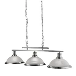 Suspension Bistro à 3 Lampes, Argenté -Paulmann || Hera Soldes 8570636 1