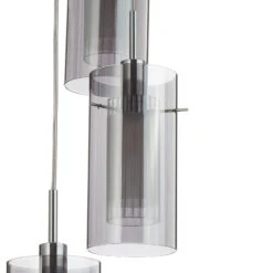 Suspension Duo 2, Verre Fumé/chromé à 5 Lampes -Paulmann || Hera Soldes 8573031 2