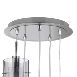 Suspension Duo 2, Verre Fumé/chromé à 5 Lampes -Paulmann || Hera Soldes 8573031 5