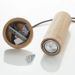 Suspension LED Pipe à 1 Lampe En Chêne -Paulmann || Hera Soldes 8574387 5