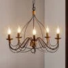 Lustre Fiamma Marrone 5 Lampes Sans Abat-jour -Paulmann || Hera Soldes 8603016