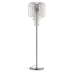 Lampadaire Pioggia Avec Pluie De Cristal, Chromé -Paulmann || Hera Soldes 8603029 2