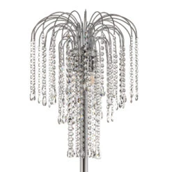 Lampadaire Pioggia Avec Pluie De Cristal, Chromé -Paulmann || Hera Soldes 8603029 4