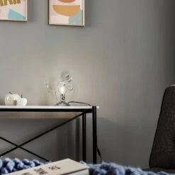 Lampe à Poser Trilly, Chrome Et Cristal, H 27cm -Paulmann || Hera Soldes 8603161 1