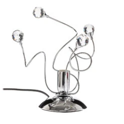 Lampe à Poser Trilly, Chrome Et Cristal, H 27cm -Paulmann || Hera Soldes 8603161 3