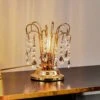 Lampe De Table Pioggia, Cristal, 26cm, Dorée -Paulmann || Hera Soldes 8603196