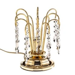 Lampe De Table Pioggia, Cristal, 26cm, Dorée -Paulmann || Hera Soldes 8603196 3