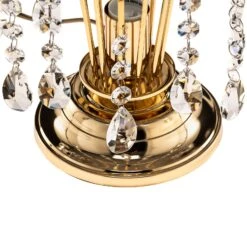 Lampe De Table Pioggia, Cristal, 26cm, Dorée -Paulmann || Hera Soldes 8603196 6