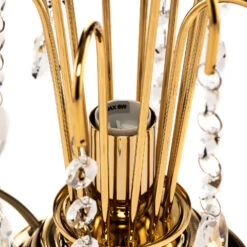 Lampe De Table Pioggia, Cristal, 26cm, Dorée -Paulmann || Hera Soldes 8603196 7