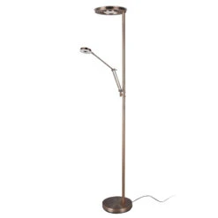 Lampadaire Indir. LED Barrie Liseuse Laiton Ancien -Paulmann || Hera Soldes 9011015 1