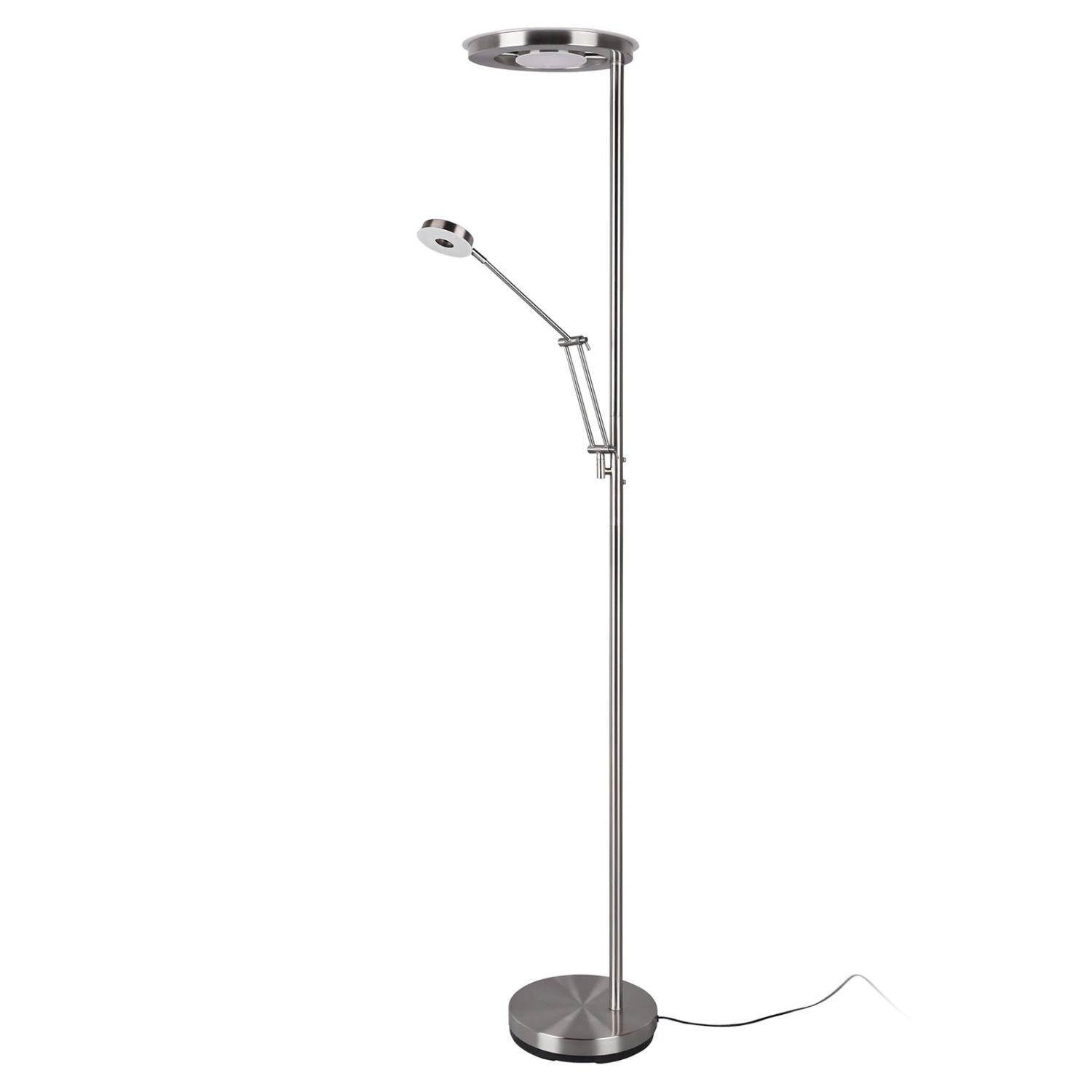 Lampadaire Indirect LED Barrie Liseuse, Nickel Mat 4 Lampadaire Indirect LED Barrie Liseuse, Nickel Mat – Image 2