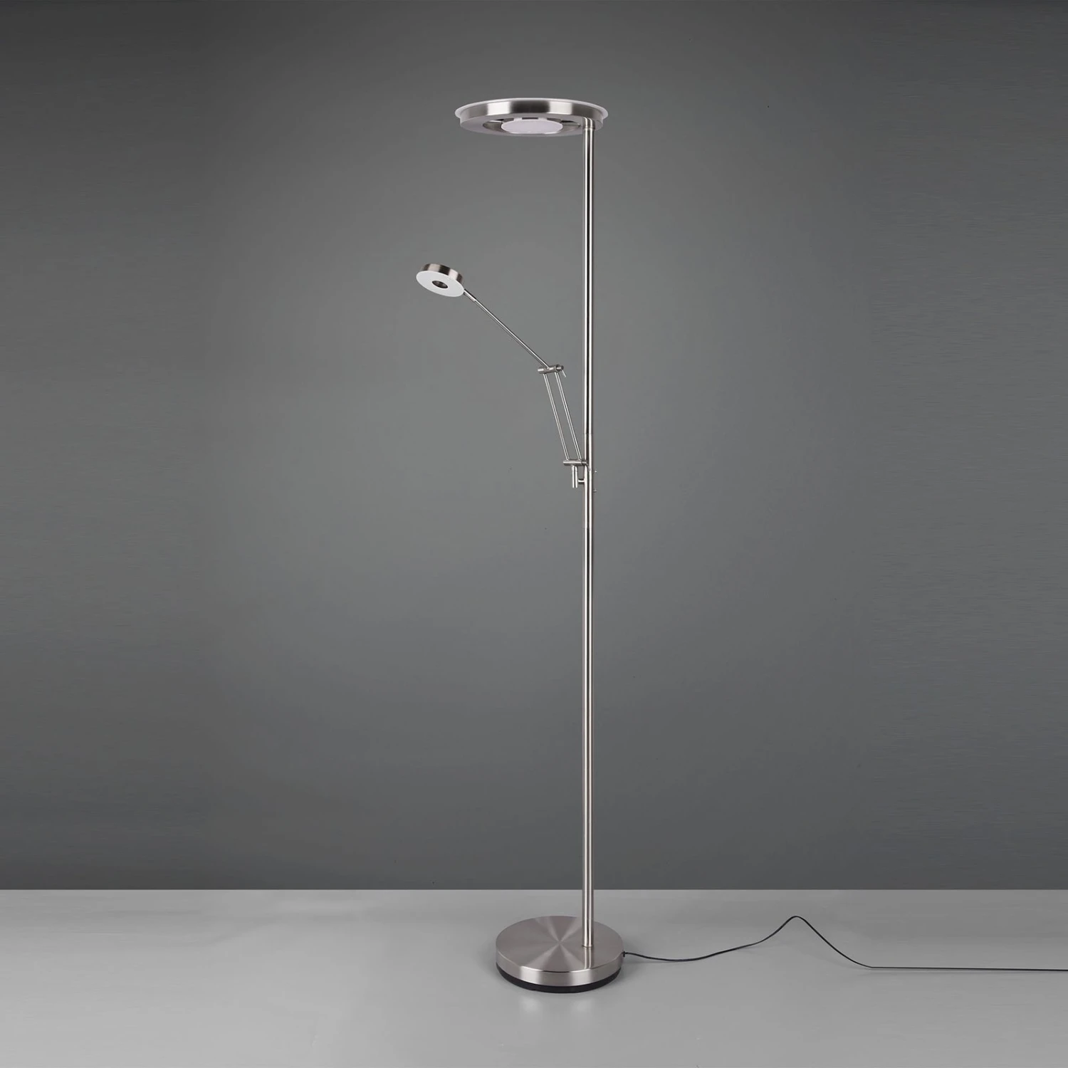 Lampadaire Indirect LED Barrie Liseuse, Nickel Mat 6 Lampadaire Indirect LED Barrie Liseuse, Nickel Mat – Image 4