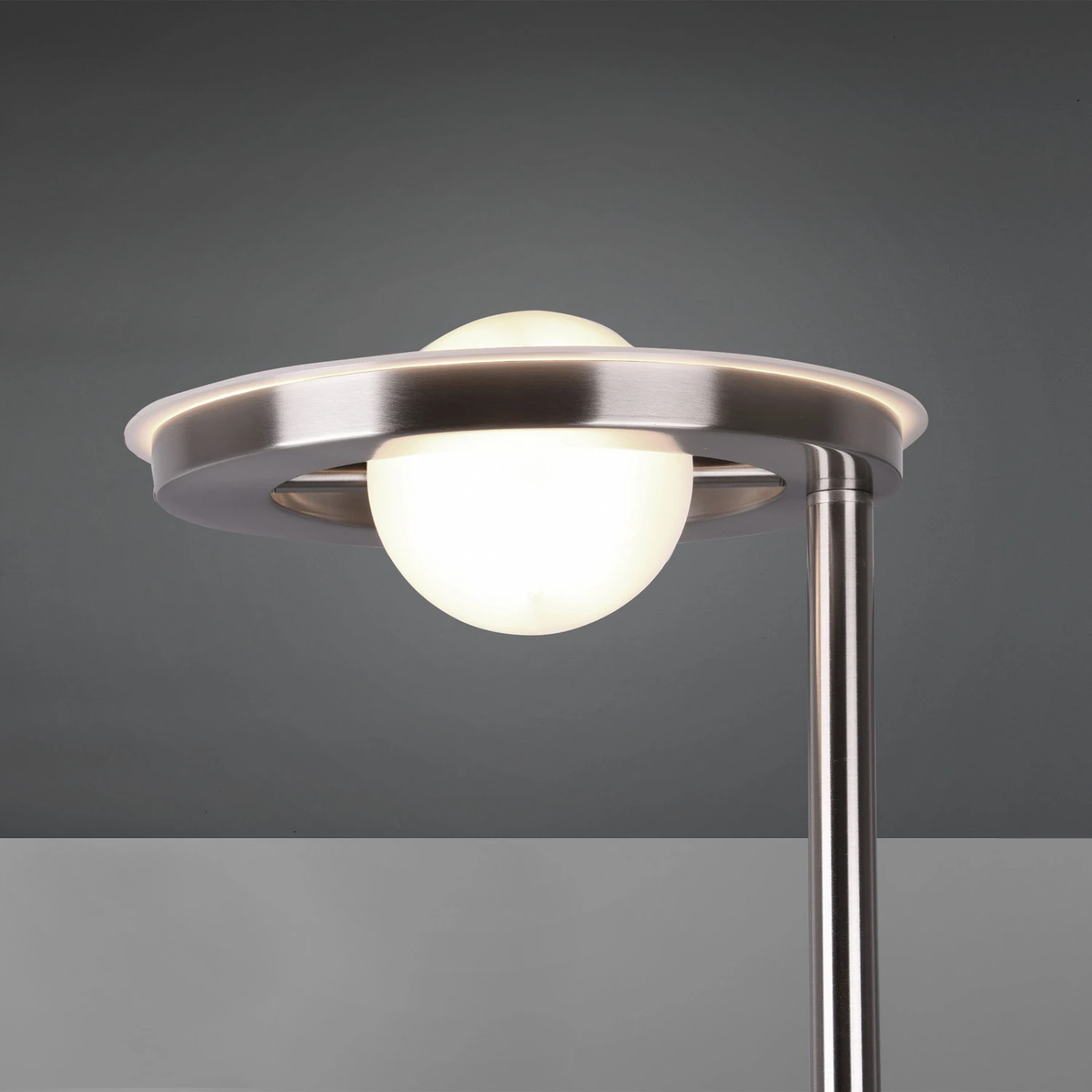 Lampadaire Indirect LED Barrie Liseuse, Nickel Mat 10 Lampadaire Indirect LED Barrie Liseuse, Nickel Mat – Image 8