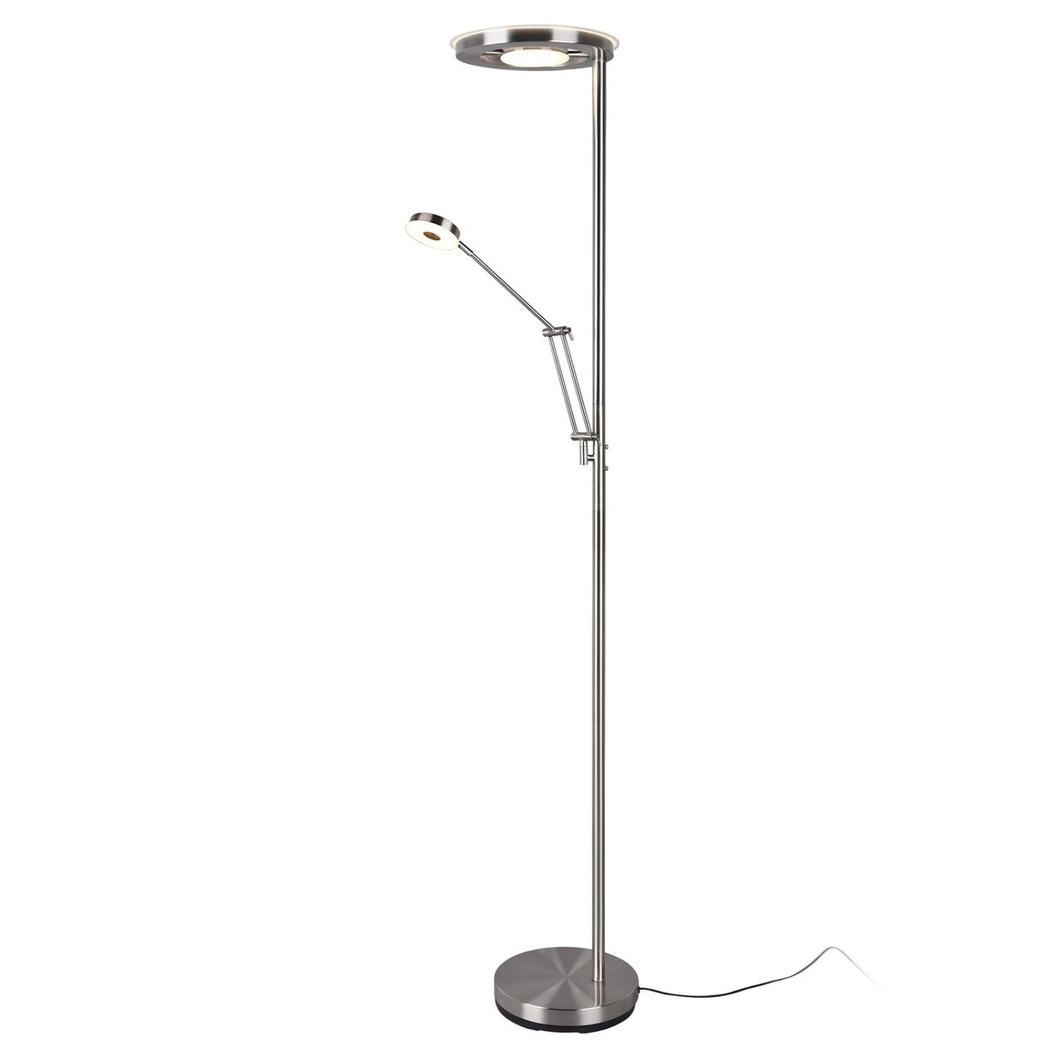 Lampadaire Indirect LED Barrie Liseuse, Nickel Mat 3 Lampadaire Indirect LED Barrie Liseuse, Nickel Mat