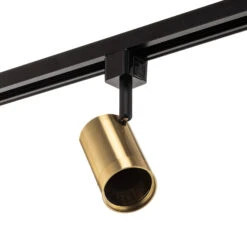 Prios Jorell Système Rail Monophasé 5 lampes Doré -Paulmann || Hera Soldes 9054010 3