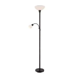 Lampadaire Indirect Elaina Avec Liseuse, Rouille -Paulmann || Hera Soldes 9620010 2