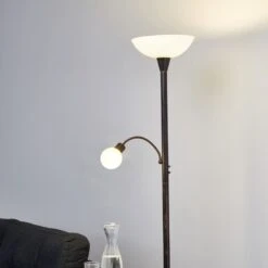 Lampadaire Indirect Elaina Avec Liseuse, Rouille -Paulmann || Hera Soldes 9620010 3