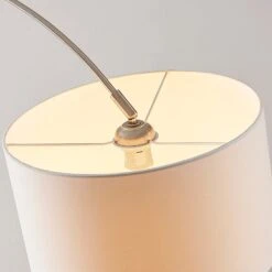 Lampadaire Arqué Railyn, Abat-jour Blanc Ancien -Paulmann || Hera Soldes 9621369 6