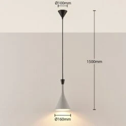 Suspension Moderne Flynn, Gris Béton -Paulmann || Hera Soldes 9624073 3