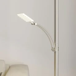 Lucande Lampadaire Indirect LED Parthena, Nickel -Paulmann || Hera Soldes 9624291 4