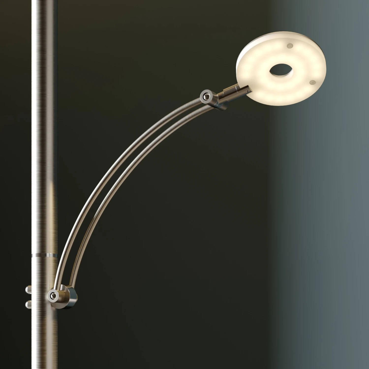 Lucande Lampadaire Indirect LED Anniki, Nickel 7 Lucande Lampadaire Indirect LED Anniki, Nickel – Image 5