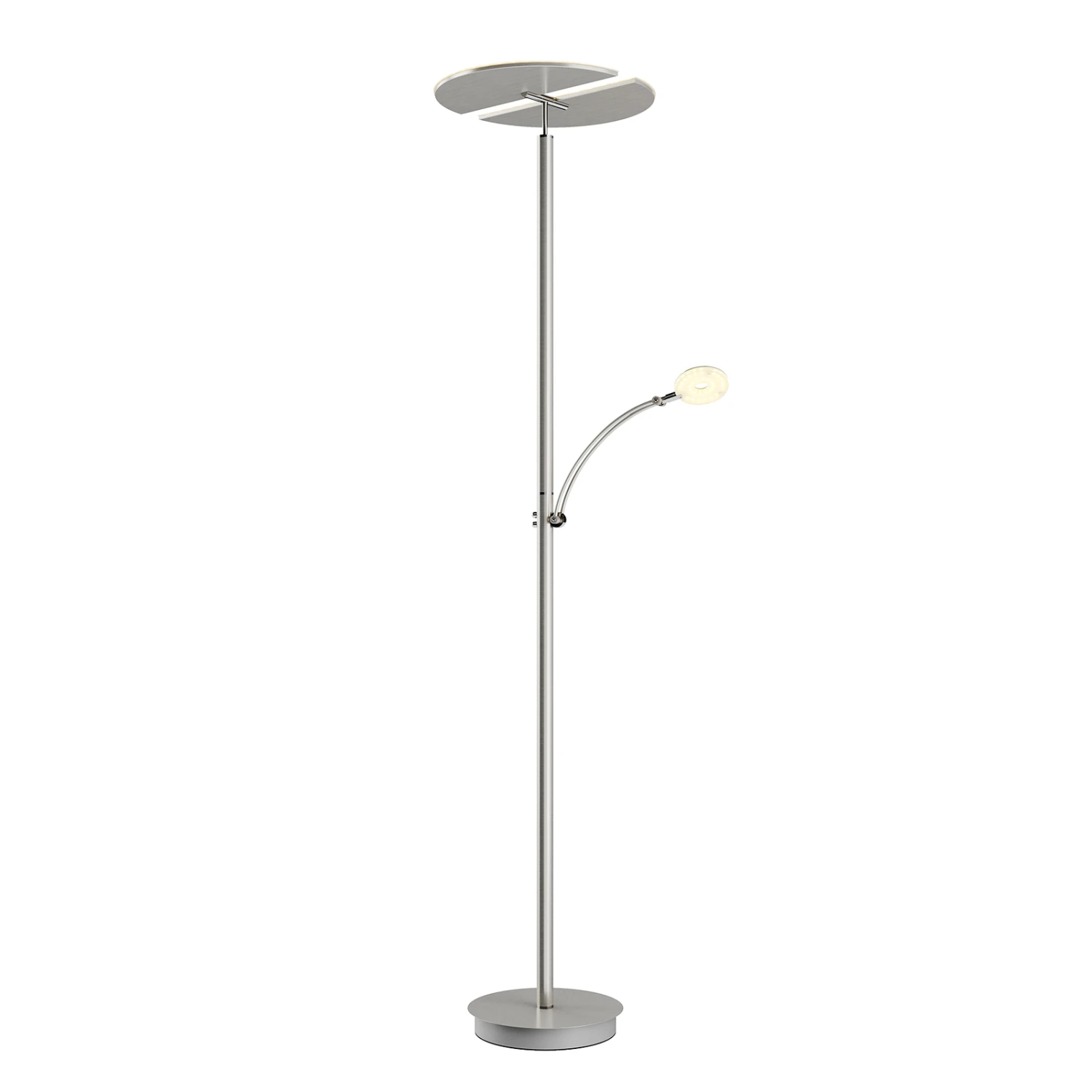 Lucande Lampadaire Indirect LED Anniki, Nickel 8 Lucande Lampadaire Indirect LED Anniki, Nickel – Image 6