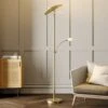 Lucande Lampadaire Indirect LED Anniki, Laiton -Paulmann || Hera Soldes 9624294