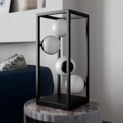Lindby Utopia Lampe à Poser Avec Sphères De Verre -Paulmann || Hera Soldes 9626214 1