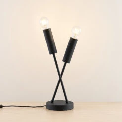 Lindby Belana Lampe à Poser Avec Deux Douilles -Paulmann || Hera Soldes 9626291 2