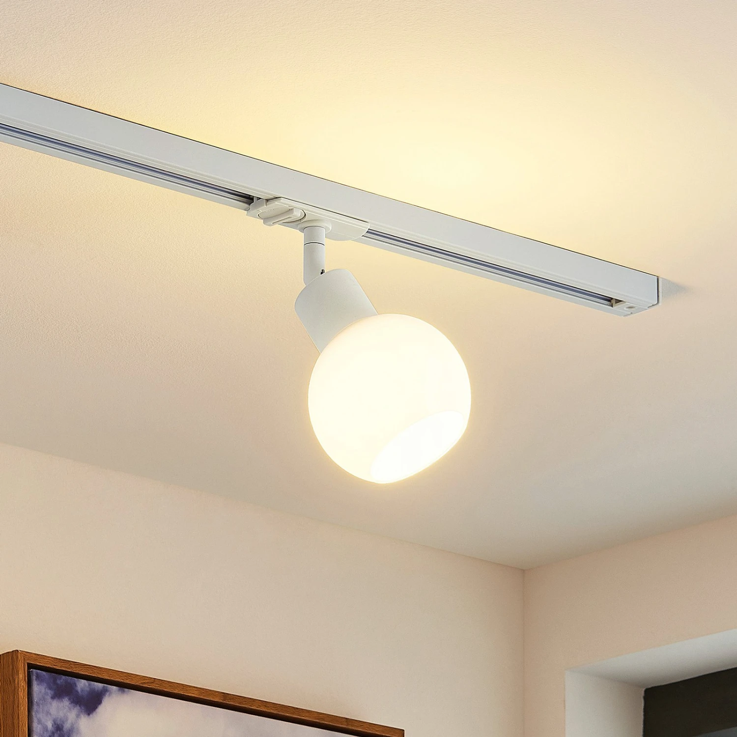 Lindby Linaro Spot Sur Rail Monophasé, Blanc 8 Lindby Linaro Spot Sur Rail Monophasé, Blanc – Image 6