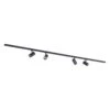 Lindby Linaro Rail Monophasé 4 Lampes Noir -Paulmann || Hera Soldes 9627143