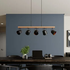 Lindby Adalin Suspension à 5 Lampes, Noire -Paulmann || Hera Soldes 9627375 2