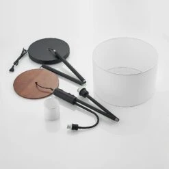 Lindby Aovan Lampadaire à Tablette Et USB, Noir -Paulmann || Hera Soldes 9627407 7