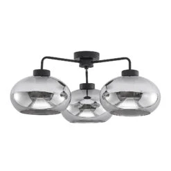 Lindby Navidia Plafonnier, Abat-jour En Verre Fumé -Paulmann || Hera Soldes 9628142 5
