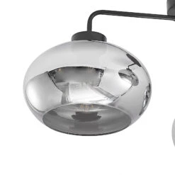 Lindby Navidia Plafonnier, Abat-jour En Verre Fumé -Paulmann || Hera Soldes 9628142 6