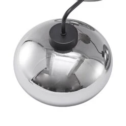 Lindby Navidia Plafonnier, Abat-jour En Verre Fumé -Paulmann || Hera Soldes 9628142 7