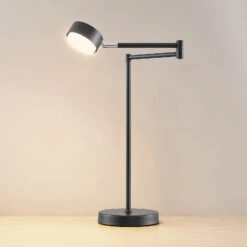 Lindby Kaylou Lampe De Bureau, Noire -Paulmann || Hera Soldes 9628321 2