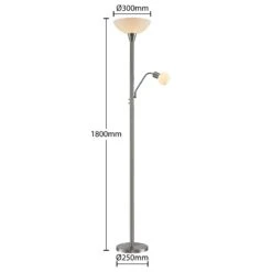 ELC Lampe Sur Pied Navisa Avec Liseuse, Nickel Mat 14 ELC Lampe Sur Pied Navisa Avec Liseuse, Nickel Mat -Paulmann || Hera Soldes 9628482 3