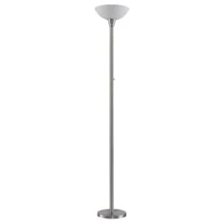 ELC Tariola Lampadaire Abat-jour En Verre, Nickel -Paulmann || Hera Soldes 9628485 2