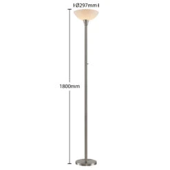 ELC Tariola Lampadaire Abat-jour En Verre, Nickel -Paulmann || Hera Soldes 9628485 3