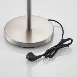 ELC Tariola Lampadaire Abat-jour En Verre, Nickel -Paulmann || Hera Soldes 9628485 7