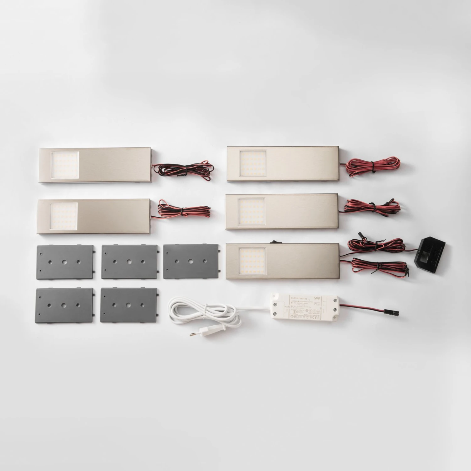 Prios Lorna Lampe Sous Meuble LED Inox 5 pièces 3 Prios Lorna Lampe Sous Meuble LED Inox 5 pièces