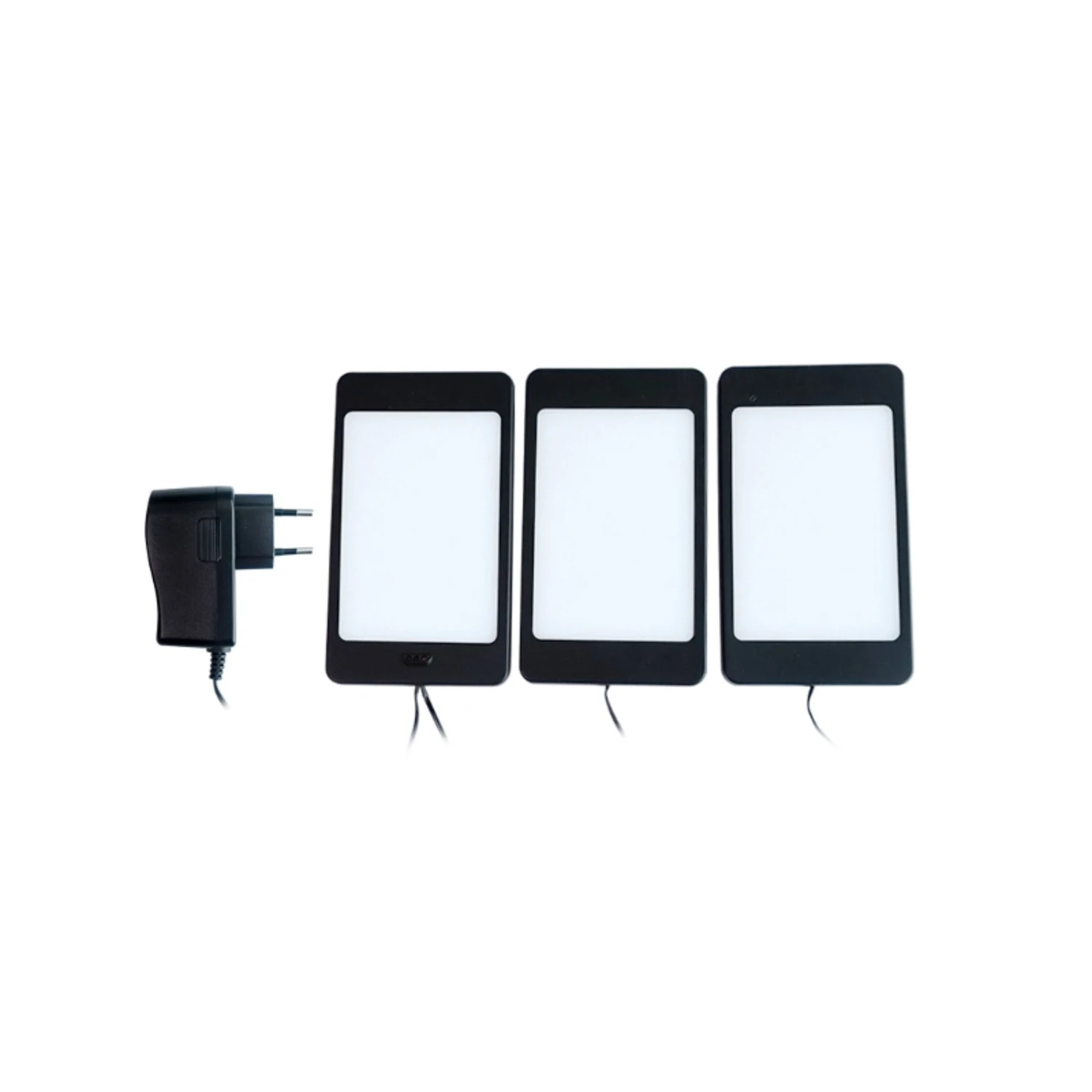 Lindby Svela Lampe Sous Meuble LED, X3, Noire 3 Lindby Svela Lampe Sous Meuble LED, X3, Noire