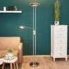 Lampadaire à éclairage Indirect LED Aras En Nickel -Paulmann || Hera Soldes 9945223