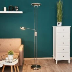 Lampadaire à éclairage Indirect LED Aras En Nickel -Paulmann || Hera Soldes 9945223 2