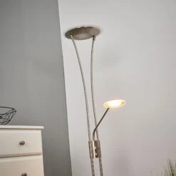 Lampadaire Indirect LED Eda Avec Variateur, Nickel -Paulmann || Hera Soldes 9945227 4