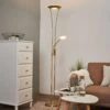 Lampadaire Indirect LED Eda Avec Variateur, Laiton -Paulmann || Hera Soldes 9945228