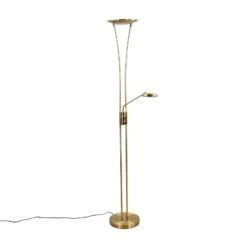 Lampadaire Indirect LED Eda Avec Variateur, Laiton -Paulmann || Hera Soldes 9945228 2